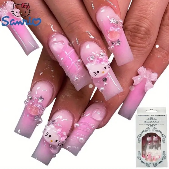 Hello Kitty Other - Hello Kitty press on nails